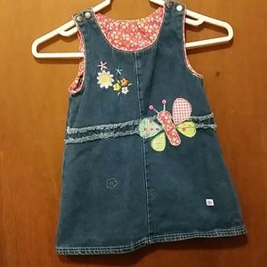 Girl's denim jumper
